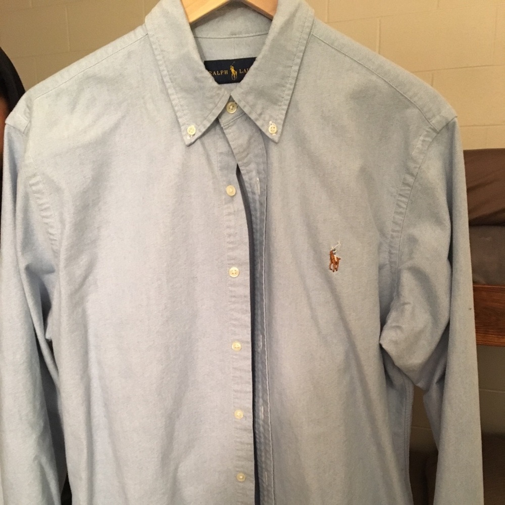 Polo Ralph Lauren Classic Fit Blue Oxford Shirt